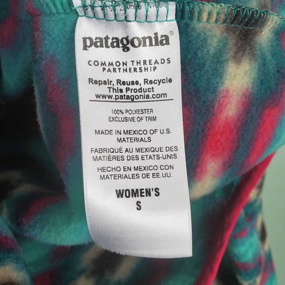 Patagonia Synchilla Wild Desert Snap-T Fleece Aztec Southwestern Pullover Small - Picture 7 of 8